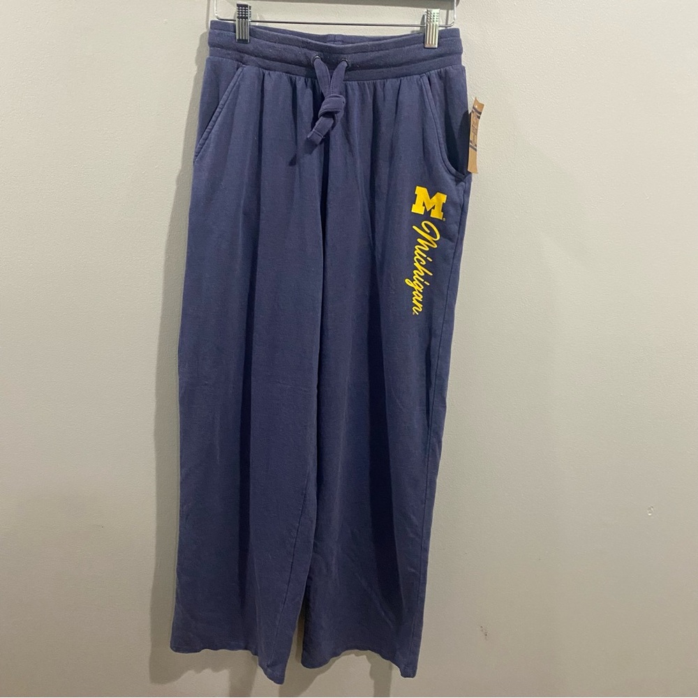 NWT Rivalry Threads University of Michigan Heathered Blue Athletic Pants Small